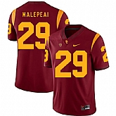 USC Trojans 29 Vavae Malepeai Red College Football Jersey Dzhi